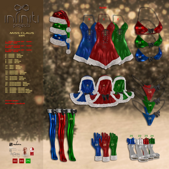 Midnight Claus Bra Set